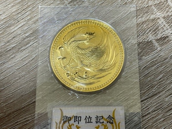 24金(K24) 天皇陛下御即位記念10万円金貨