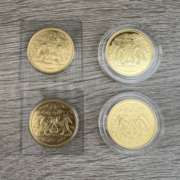 24金(K24) 天皇陛下御在位60年記念 10万円金貨