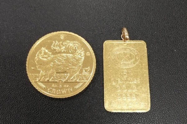24金(K24) マン島キャット金貨 田中貴金属インゴット