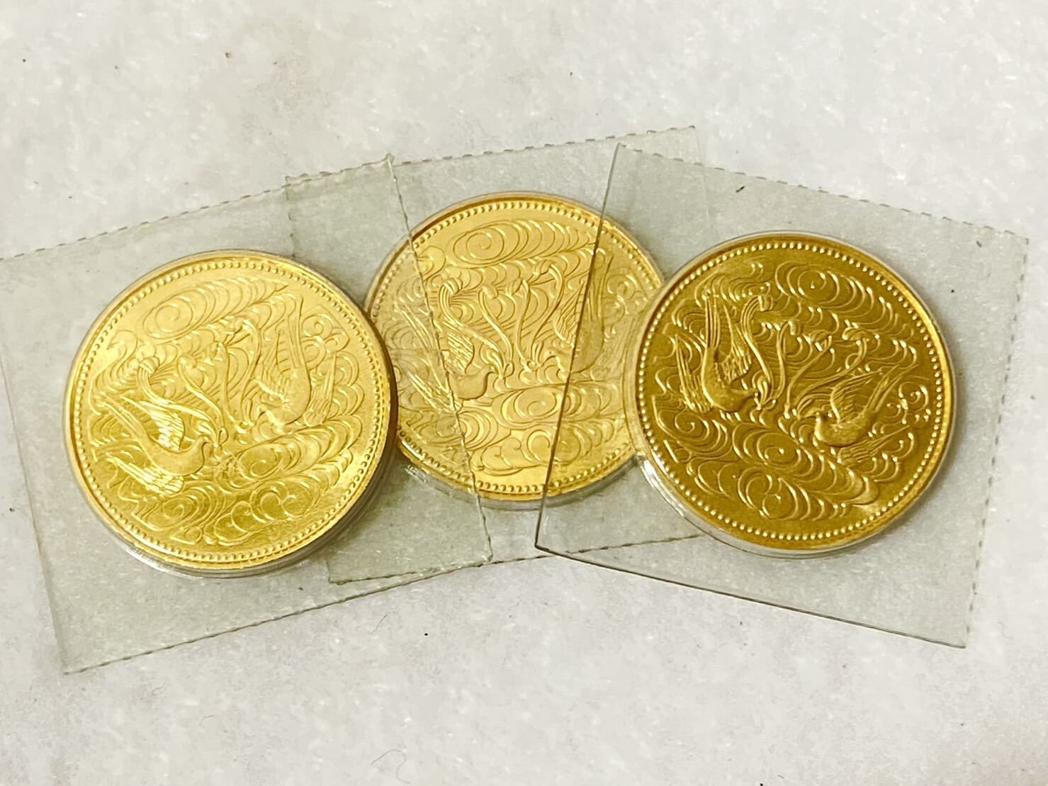 24金(K24) 御在位60周年記念 10万円金貨