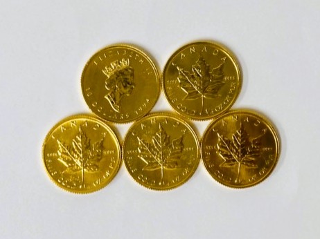 24金(K24) メイプルリーフ金貨 1/4オンス