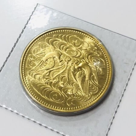24金(K24) 天皇陛下御在位60年記念 10万円金貨